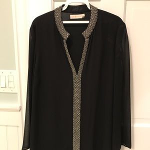 Tory Burch Tunic with Metallic Studded Trim